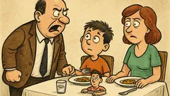 Vic: Za vrijeme ručka mali Perica pita tatu