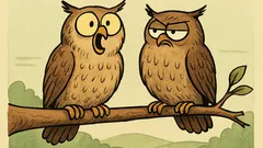 Vic: Sjede dvije sove na grani, pa jedna