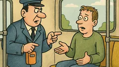 Vic: Pita kondukter putnika u autobusu...