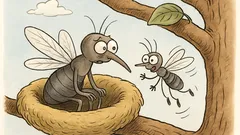 Vic: Mali komarac na prvom letu, svi plješću