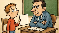 Vic: Mali Perica donese učitelju prazan papir…