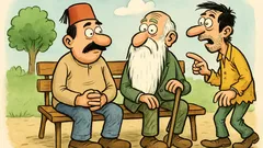 Vic: Sjedi Mujo na klupi, pored njega