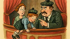 Vic: Sjedi škotska obitelj u kazalištu, mali