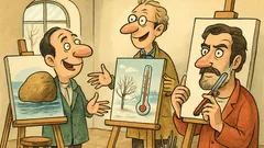 Vic: Hvale se trojica slikara u kavani