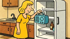 Vic: Zašto plavuša stavlja radio u hladnjak?