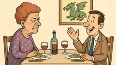 Vic: Sjede punica i zet za stolom