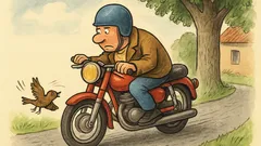 Vic: Vozi čovjek motor i zgazi vrapca