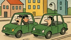 Vic: Voze se dva auta istom ulicom