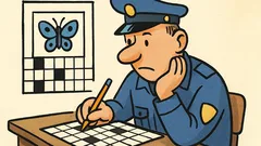 Vic: Rješava policajac križaljku i dođe