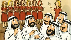 Vic: Grupa šeika oduševljeno gleda ženski zbor