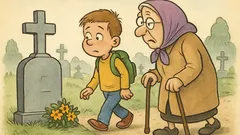 Vic: Idu Ivica i baka djedu na grob