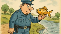 Vic: Uhvatio policajac zlatnu ribicu, a ona...