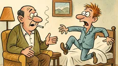 Vic: Otac priča, sin skače iz kreveta