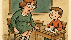 Vic: Učiteljica slučajno sjedne na Ivičine naočale...