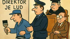 Vic: Napiše Mujo na zid firme...