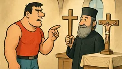 Vic: Uđe dizač u crkvu i kaže