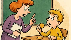 Vic: Pita učiteljica Ivicu, imaš dva keksa...