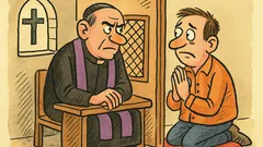 Vic: Ispovijeda se vjernik kod velečasnog: Oče,