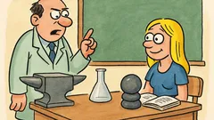 Vic: Na satu kemije nastavnik ispituje plavušu