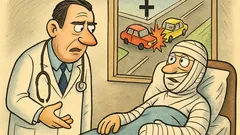 Vic: Liječnik pita ozlijeđenog: Prometna nesreća?