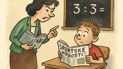 Vic: Učiteljica pita Pericu koliko je 3:3