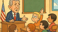 Vic: George Bush posjećuje osnovnu školu…