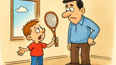 Vic: Dečak pita tatu kako igrati tenis