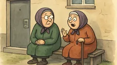 Vic: Sjede dvije bakice ispred zgrade, pa će