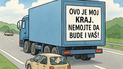 Vic: Na stražnjem dijelu šlepera na autocesti...